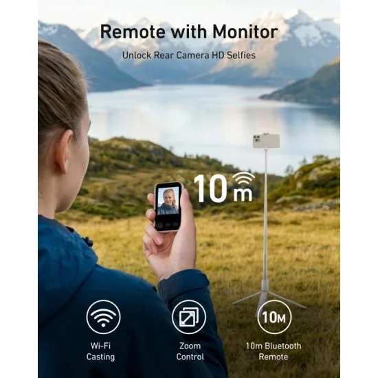 Telesin Magnetic Selfie Monitor Screen Mini - Black